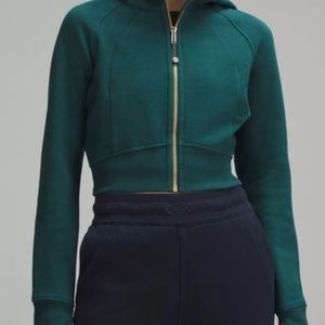 Lululemon scuba cropped sweater - storm teal